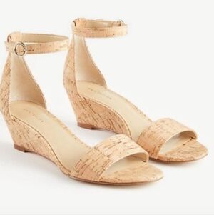 Ann Taylor Giuliana Cork Wedge Sandals 